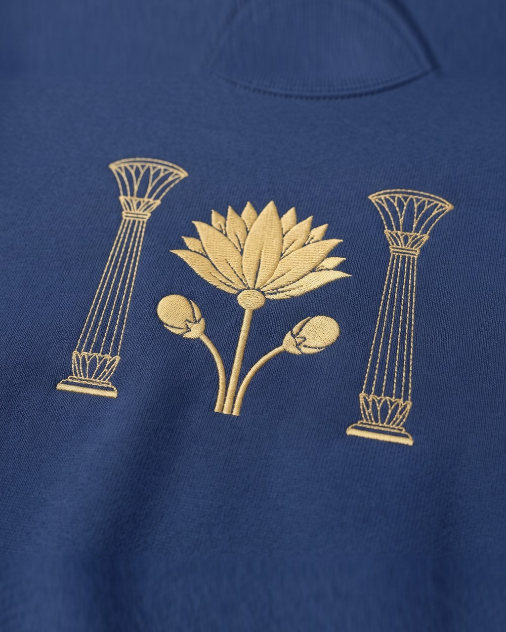Lotus Column Sweatshirt in Lapis — view 3 of 3