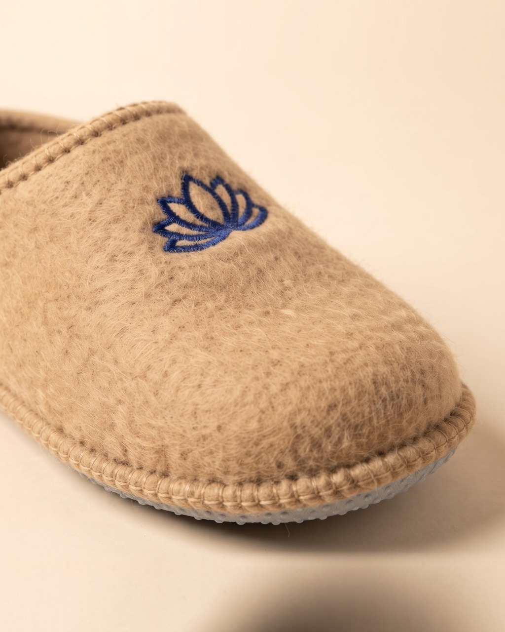 Lotus Felt Slippers in Sandstone — view 3 of 3
