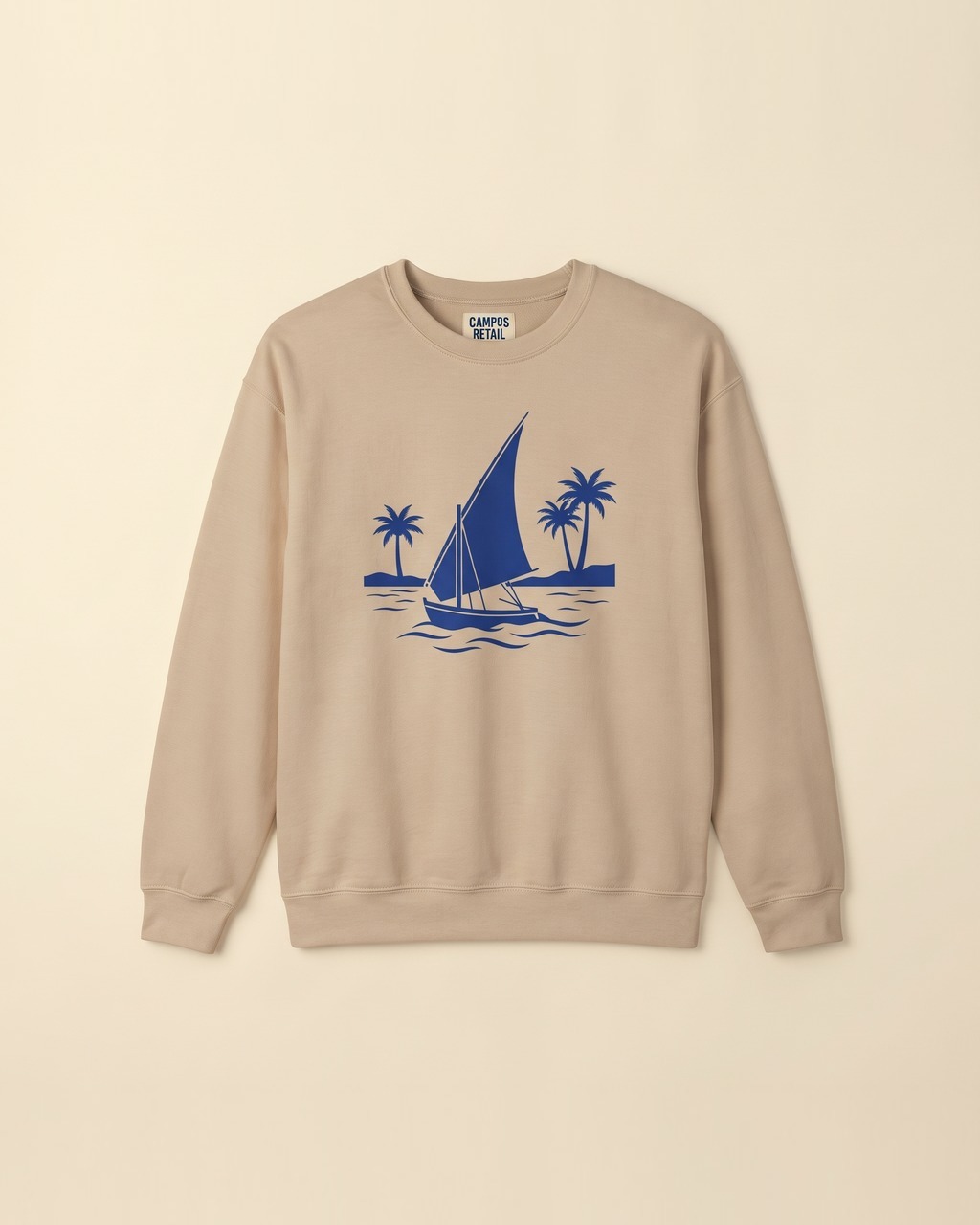 Nile Felucca Sweatshirt in Sandstone