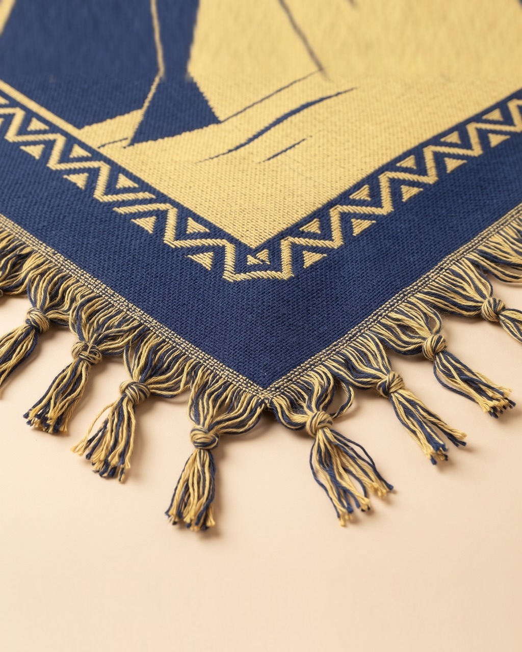 Pyramid Sunset Throw Blanket in Lapis — view 3 of 3