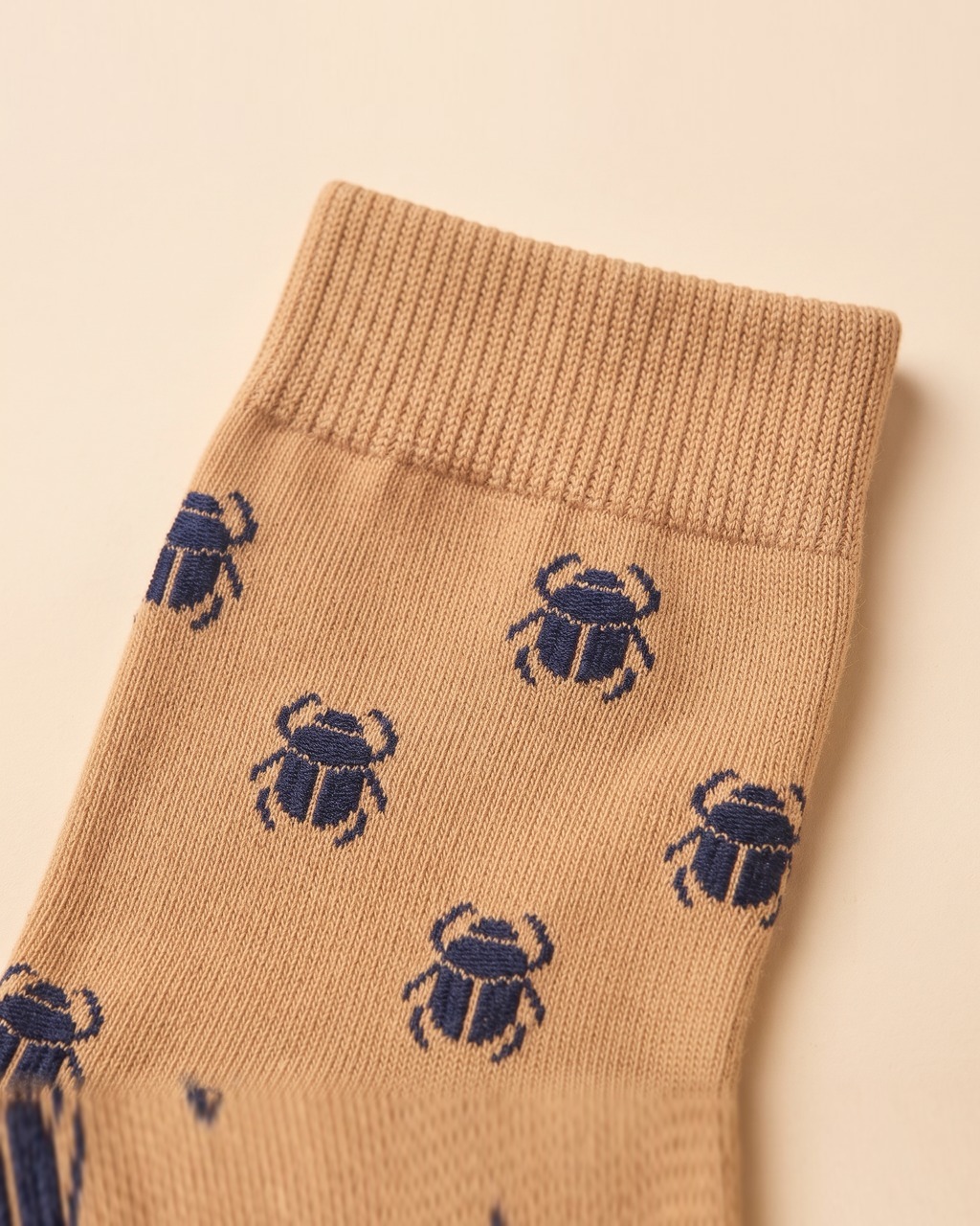 Scarab Dot Crew Socks in Sandstone — view 3 of 3