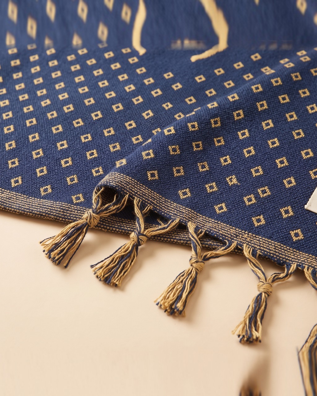 Scarab Medallion Throw Blanket in Lapis — view 3 of 3