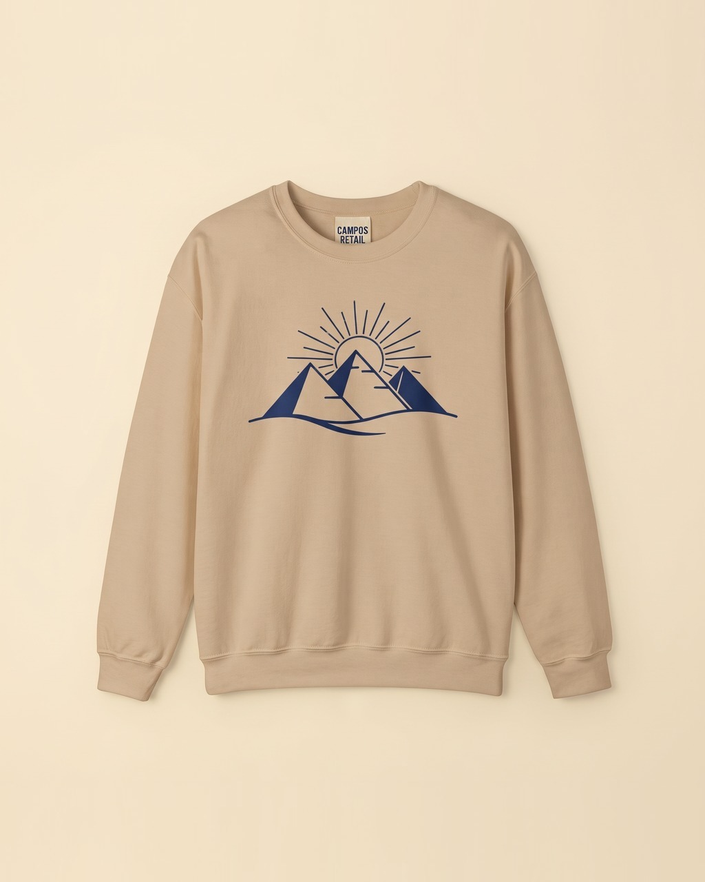 Three Pyramids Sweatshirt in Sandstone