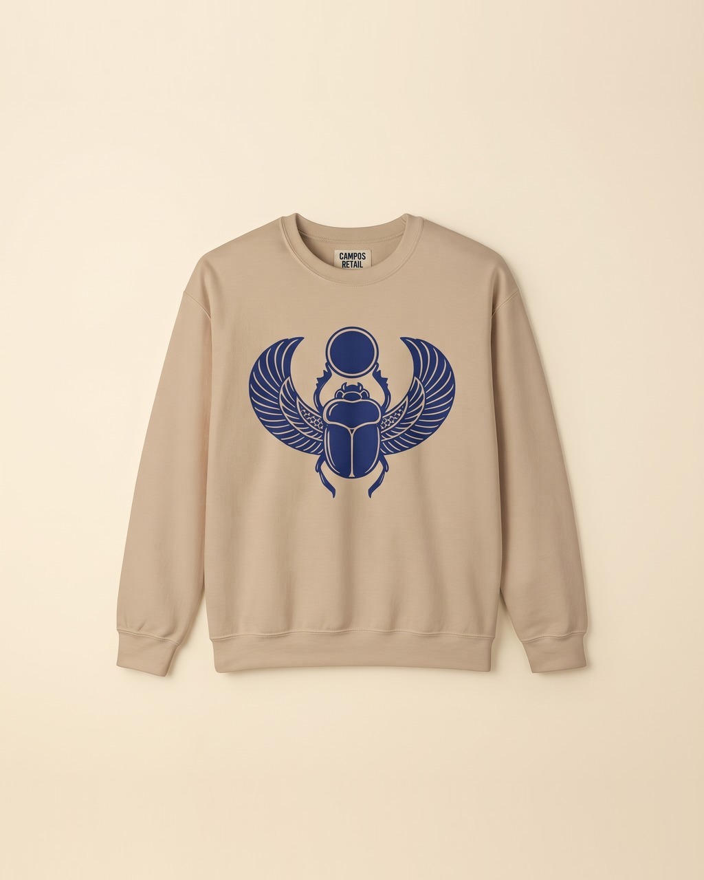 Winged Scarab Sweatshirt in Sandstone